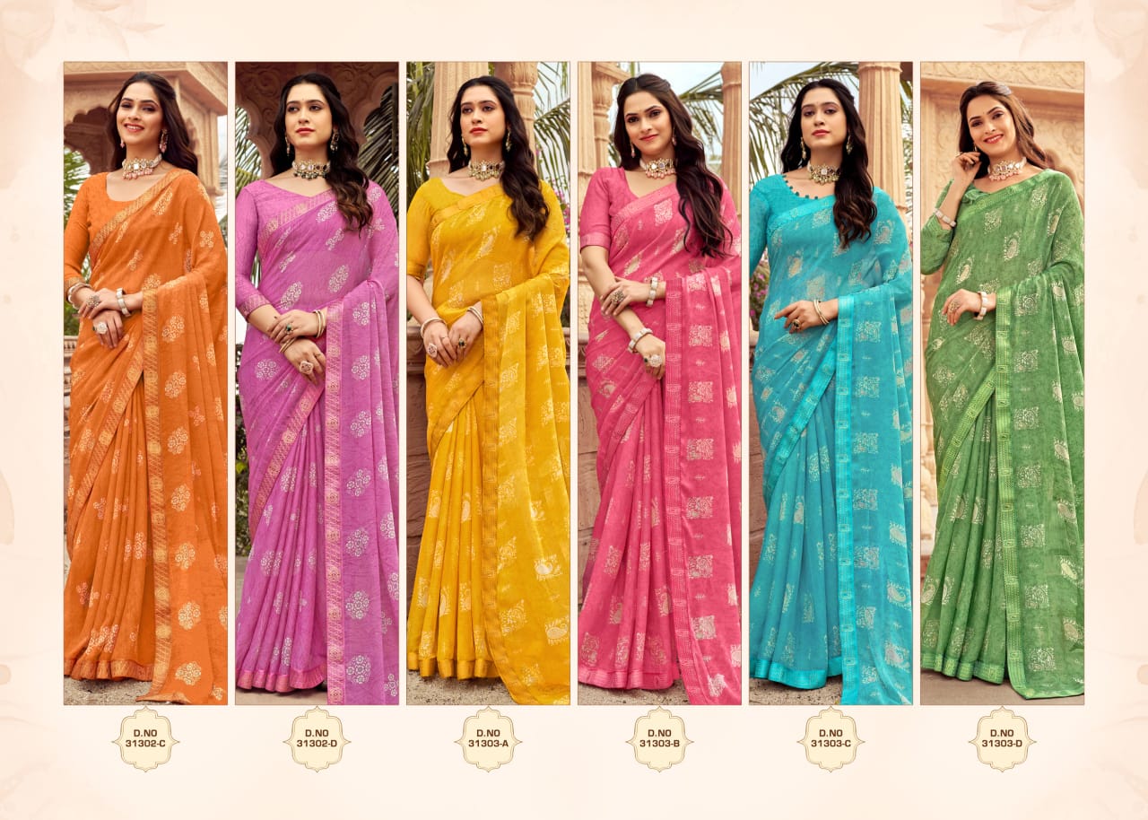 Simayaa Vol 23 By Ruchi Chiffon Printed Sarees Wholesale Clothing Suppliers In India